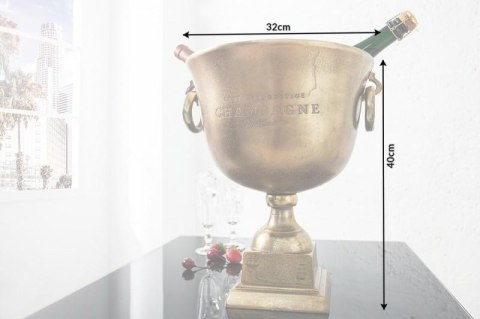 Invicta Interior INVICTA CHAMPAGNE 40 cm chłodziarka do szampana - aluminium, złota Invicta Interior INVICTA CHAMPAGNE 40 cm chłodziarka do szampana - aluminium, złota