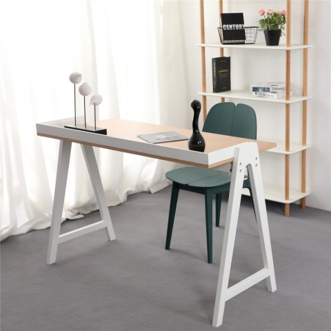 BIURKO COMPAS BIAŁE DREWNO / BLAT płyta MDF do pracowni, pokoju młodzieżowego King Home BIURKO COMPAS BIAŁE DREWNO / BLAT płyta MDF do pracowni, pokoju młodzieżowego King Home