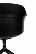 King Home Fotel/Krzesło biurowe obrotowe BRAZO czarne, polipropylen aluminium King Home Fotel/Krzesło biurowe obrotowe BRAZO czarne, polipropylen aluminium