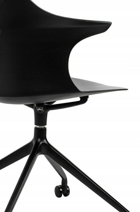 King Home Fotel/Krzesło biurowe obrotowe BRAZO czarne, polipropylen aluminium King Home Fotel/Krzesło biurowe obrotowe BRAZO czarne, polipropylen aluminium