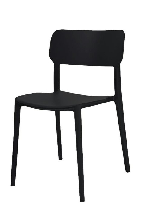 King Home Krzesło AGAT PREMIUM czarne - polipropylen King Home Krzesło AGAT PREMIUM czarne - polipropylen