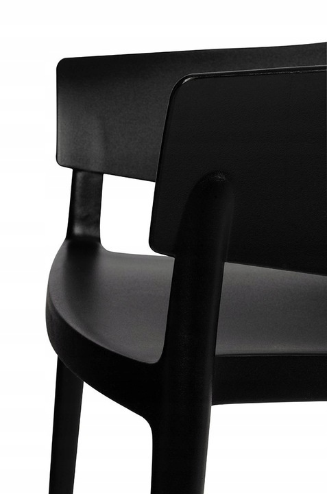 King Home Krzesło BIG BACK czarne - polipropylen - do jadalni, restauracji, biura King Home Krzesło BIG BACK czarne - polipropylen - do jadalni, restauracji, biura