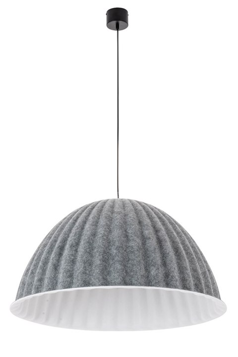 King Home Lampa wisząca sufitowa MOLD 55 szara - filc, tkanina w kształcie kapelusza King Home Lampa wisząca sufitowa MOLD 55 szara - filc, tkanina w kształcie kapelusza