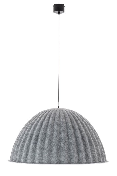 King Home Lampa wisząca sufitowa MOLD 55 szara - filc, tkanina w kształcie kapelusza King Home Lampa wisząca sufitowa MOLD 55 szara - filc, tkanina w kształcie kapelusza