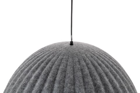 King Home Lampa wisząca sufitowa MOLD 55 szara - filc, tkanina w kształcie kapelusza King Home Lampa wisząca sufitowa MOLD 55 szara - filc, tkanina w kształcie kapelusza