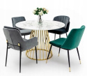 STÓŁ OKRĄGŁY GLAM MARBLE King Home MDF + okleina IMITACJA MARMURU złota podstawa metal fi 110 STÓŁ OKRĄGŁY GLAM MARBLE King Home MDF + okleina IMITACJA MARMURU złota podstawa metal fi 110