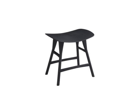 King Home Stołek REMO czarny z tworzywa sztucznego - taboret King Home Stołek REMO czarny z tworzywa sztucznego - taboret