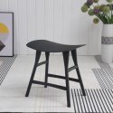 King Home Stołek REMO czarny z tworzywa sztucznego - taboret King Home Stołek REMO czarny z tworzywa sztucznego - taboret