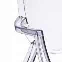 King Home Krzesło LOUIS transparentne - poliwęglan wygodne i wytrzymałe King Home Krzesło LOUIS transparentne - poliwęglan wygodne i wytrzymałe