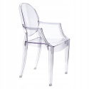 King Home Krzesło LOUIS transparentne - poliwęglan wygodne i wytrzymałe King Home Krzesło LOUIS transparentne - poliwęglan wygodne i wytrzymałe