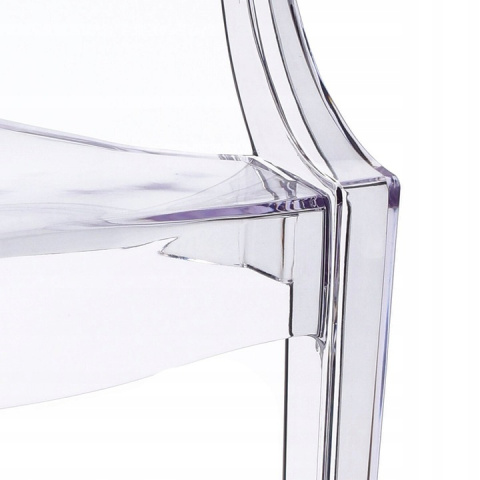 King Home Krzesło LOUIS transparentne - poliwęglan wygodne i wytrzymałe King Home Krzesło LOUIS transparentne - poliwęglan wygodne i wytrzymałe