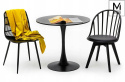 STÓŁ OKRĄGŁY CZARNY TULIP FI 80 Modesto Design MODESTO blat MDF PODSTAWA metal lakierowany proszkowo DO DOMU I DO LOKALU STÓŁ OKRĄGŁY CZARNY TULIP FI 80 Modesto Design MODESTO blat MDF PODSTAWA metal lakierowany proszkowo DO DOMU I DO LOKALU