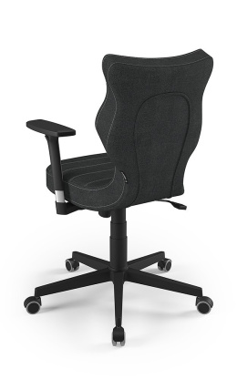 WYPRZEDAŻ Entelo NERO black Deco 17 rozm. 6 - dobre krzesło, fotel obrotowy do biurka