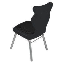Ergonomiczne krzesło szkolne Classic Soft rozmiar 1 czarny - dobre krzesło stacjonarne do biurka, ławki, szkoły, sali konferencyjnej dla dzieci i dla dorosłych 