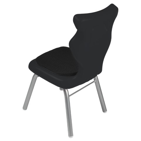 Ergonomiczne krzesło szkolne Classic Soft rozmiar 1 czarny - dobre krzesło stacjonarne do biurka, ławki, szkoły, sali konferencyjnej dla dzieci i dla dorosłych Ergonomiczne krzesło szkolne Classic Soft rozmiar 1 czarny - dobre krzesło stacjonarne do biurka, ławki, szkoły, sali konferencyjnej dla dzieci i dla dorosłych