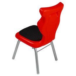 Ergonomiczne krzesło szkolne Classic Soft rozmiar 1 czerwony - dobre krzesło stacjonarne do biurka, ławki, szkoły, sali konferencyjnej dla dzieci i dla dorosłych 