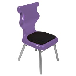 Ergonomiczne krzesło szkolne Classic Soft rozmiar 1 fioletowy - dobre krzesło stacjonarne do biurka, ławki, szkoły, sali konferencyjnej dla dzieci i dla dorosłych 