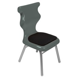 Ergonomiczne krzesło szkolne Classic Soft rozmiar 1 szary - dobre krzesło stacjonarne do biurka, ławki, szkoły, sali konferencyjnej dla dzieci i dla dorosłych 