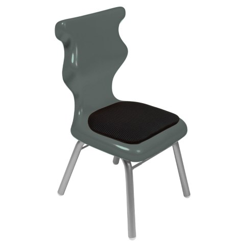 Ergonomiczne krzesło szkolne Classic Soft rozmiar 1 szary - dobre krzesło stacjonarne do biurka, ławki, szkoły, sali konferencyjnej dla dzieci i dla dorosłych Ergonomiczne krzesło szkolne Classic Soft rozmiar 1 szary - dobre krzesło stacjonarne do biurka, ławki, szkoły, sali konferencyjnej dla dzieci i dla dorosłych