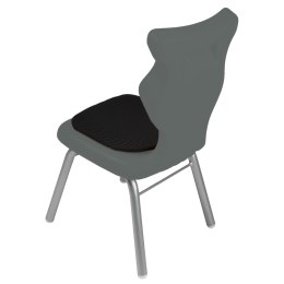 Ergonomiczne krzesło szkolne Classic Soft rozmiar 1 szary - dobre krzesło stacjonarne do biurka, ławki, szkoły, sali konferencyjnej dla dzieci i dla dorosłych 