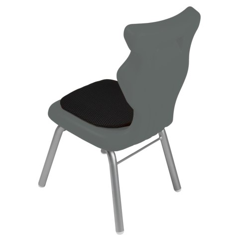 Ergonomiczne krzesło szkolne Classic Soft rozmiar 1 szary - dobre krzesło stacjonarne do biurka, ławki, szkoły, sali konferencyjnej dla dzieci i dla dorosłych Ergonomiczne krzesło szkolne Classic Soft rozmiar 1 szary - dobre krzesło stacjonarne do biurka, ławki, szkoły, sali konferencyjnej dla dzieci i dla dorosłych