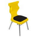 Ergonomiczne krzesło szkolne Classic Soft rozmiar 1 żółty - dobre krzesło stacjonarne do biurka, ławki, szkoły, sali konferencyjnej dla dzieci i dla dorosłych Ergonomiczne krzesło szkolne Classic Soft rozmiar 1 żółty - dobre krzesło stacjonarne do biurka, ławki, szkoły, sali konferencyjnej dla dzieci i dla dorosłych