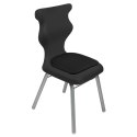 Ergonomiczne krzesło szkolne Classic Soft rozmiar 2 czarny - dobre krzesło stacjonarne do biurka, ławki, szkoły, sali konferencyjnej dla dzieci i dla dorosłych Ergonomiczne krzesło szkolne Classic Soft rozmiar 2 czarny - dobre krzesło stacjonarne do biurka, ławki, szkoły, sali konferencyjnej dla dzieci i dla dorosłych