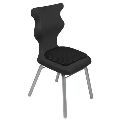 Ergonomiczne krzesło szkolne Classic Soft rozmiar 2 czarny - dobre krzesło stacjonarne do biurka, ławki, szkoły, sali konferencyjnej dla dzieci i dla dorosłych Ergonomiczne krzesło szkolne Classic Soft rozmiar 2 czarny - dobre krzesło stacjonarne do biurka, ławki, szkoły, sali konferencyjnej dla dzieci i dla dorosłych