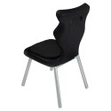 Ergonomiczne krzesło szkolne Classic Soft rozmiar 2 czarny - dobre krzesło stacjonarne do biurka, ławki, szkoły, sali konferencyjnej dla dzieci i dla dorosłych Ergonomiczne krzesło szkolne Classic Soft rozmiar 2 czarny - dobre krzesło stacjonarne do biurka, ławki, szkoły, sali konferencyjnej dla dzieci i dla dorosłych