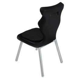 Ergonomiczne krzesło szkolne Classic Soft rozmiar 2 czarny - dobre krzesło stacjonarne do biurka, ławki, szkoły, sali konferencyjnej dla dzieci i dla dorosłych 