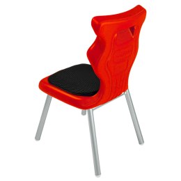 Ergonomiczne krzesło szkolne Classic Soft rozmiar 2 czerwony - dobre krzesło stacjonarne do biurka, ławki, szkoły, sali konferencyjnej dla dzieci i dla dorosłych 