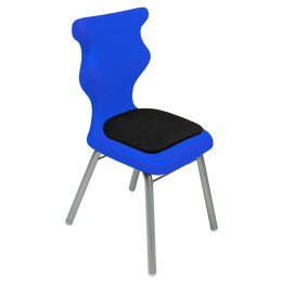 Ergonomiczne krzesło szkolne Classic Soft rozmiar 2 niebieski - dobre krzesło stacjonarne do biurka, ławki, szkoły, sali konferencyjnej dla dzieci i dla dorosłych 