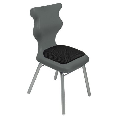 Ergonomiczne krzesło szkolne Classic Soft rozmiar 2 szary - dobre krzesło stacjonarne do biurka, ławki, szkoły, sali konferencyjnej dla dzieci i dla dorosłych Ergonomiczne krzesło szkolne Classic Soft rozmiar 2 szary - dobre krzesło stacjonarne do biurka, ławki, szkoły, sali konferencyjnej dla dzieci i dla dorosłych