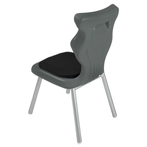 Ergonomiczne krzesło szkolne Classic Soft rozmiar 2 szary - dobre krzesło stacjonarne do biurka, ławki, szkoły, sali konferencyjnej dla dzieci i dla dorosłych Ergonomiczne krzesło szkolne Classic Soft rozmiar 2 szary - dobre krzesło stacjonarne do biurka, ławki, szkoły, sali konferencyjnej dla dzieci i dla dorosłych