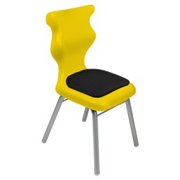 Ergonomiczne krzesło szkolne Classic Soft rozmiar 2 żółty - dobre krzesło stacjonarne do biurka, ławki, szkoły, sali konferencyjnej dla dzieci i dla dorosłych 