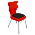 Ergonomiczne krzesło szkolne Classic Soft rozmiar 3 czerwony - dobre krzesło stacjonarne do biurka, ławki, szkoły, sali konferencyjnej dla dzieci i dla dorosłych Ergonomiczne krzesło szkolne Classic Soft rozmiar 3 czerwony - dobre krzesło stacjonarne do biurka, ławki, szkoły, sali konferencyjnej dla dzieci i dla dorosłych