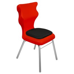 Ergonomiczne krzesło szkolne Classic Soft rozmiar 3 czerwony - dobre krzesło stacjonarne do biurka, ławki, szkoły, sali konferencyjnej dla dzieci i dla dorosłych 