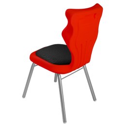 Ergonomiczne krzesło szkolne Classic Soft rozmiar 3 czerwony - dobre krzesło stacjonarne do biurka, ławki, szkoły, sali konferencyjnej dla dzieci i dla dorosłych 
