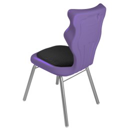 Ergonomiczne krzesło szkolne Classic Soft rozmiar 3 fioletowy - dobre krzesło stacjonarne do biurka, ławki, szkoły, sali konferencyjnej dla dzieci i dla dorosłych 