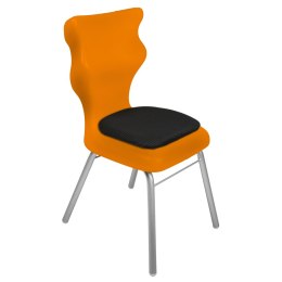 Ergonomiczne krzesło szkolne Classic Soft rozmiar 3 pomarańczowy - dobre krzesło stacjonarne do biurka, ławki, szkoły, sali konferencyjnej dla dzieci i dla dorosłych 