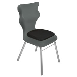 Ergonomiczne krzesło szkolne Classic Soft rozmiar 3 szary - dobre krzesło stacjonarne do biurka, ławki, szkoły, sali konferencyjnej dla dzieci i dla dorosłych 