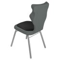 Ergonomiczne krzesło szkolne Classic Soft rozmiar 3 szary - dobre krzesło stacjonarne do biurka, ławki, szkoły, sali konferencyjnej dla dzieci i dla dorosłych Ergonomiczne krzesło szkolne Classic Soft rozmiar 3 szary - dobre krzesło stacjonarne do biurka, ławki, szkoły, sali konferencyjnej dla dzieci i dla dorosłych
