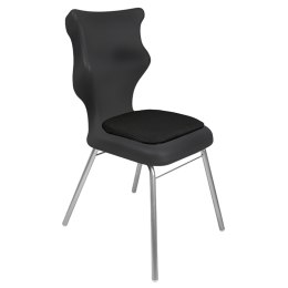 Ergonomiczne krzesło szkolne Classic Soft rozmiar 4 czarny - dobre krzesło stacjonarne do biurka, ławki, szkoły, sali konferencyjnej dla dzieci i dla dorosłych 