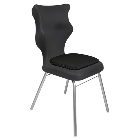 Ergonomiczne krzesło szkolne Classic Soft rozmiar 4 czarny - dobre krzesło stacjonarne do biurka, ławki, szkoły, sali konferencyjnej dla dzieci i dla dorosłych Ergonomiczne krzesło szkolne Classic Soft rozmiar 4 czarny - dobre krzesło stacjonarne do biurka, ławki, szkoły, sali konferencyjnej dla dzieci i dla dorosłych