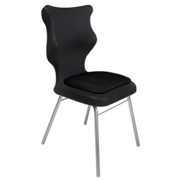 Ergonomiczne krzesło szkolne Classic Soft rozmiar 5 czarny - dobre krzesło stacjonarne do biurka, ławki, szkoły, sali konferencyjnej dla dzieci i dla dorosłych 