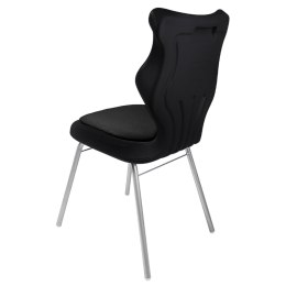 Ergonomiczne krzesło szkolne Classic Soft rozmiar 5 czarny - dobre krzesło stacjonarne do biurka, ławki, szkoły, sali konferencyjnej dla dzieci i dla dorosłych 