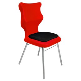 Ergonomiczne krzesło szkolne Classic Soft rozmiar 5 czerwony - dobre krzesło stacjonarne do biurka, ławki, szkoły, sali konferencyjnej dla dzieci i dla dorosłych 