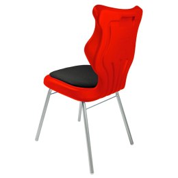 Ergonomiczne krzesło szkolne Classic Soft rozmiar 5 czerwony - dobre krzesło stacjonarne do biurka, ławki, szkoły, sali konferencyjnej dla dzieci i dla dorosłych 