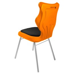 Ergonomiczne krzesło szkolne Classic Soft rozmiar 5 pomarańczowy - dobre krzesło stacjonarne do biurka, ławki, szkoły, sali konferencyjnej dla dzieci i dla dorosłych 