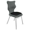 Ergonomiczne krzesło szkolne Classic Soft rozmiar 5 szary - dobre krzesło stacjonarne do biurka, ławki, szkoły, sali konferencyjnej dla dzieci i dla dorosłych Ergonomiczne krzesło szkolne Classic Soft rozmiar 5 szary - dobre krzesło stacjonarne do biurka, ławki, szkoły, sali konferencyjnej dla dzieci i dla dorosłych